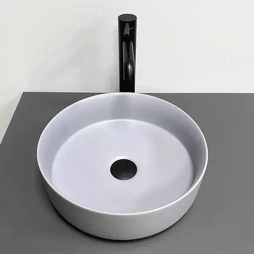 Умивальник VBI Prato light grey matt накладний VBI-011413, Сірий - фото 4