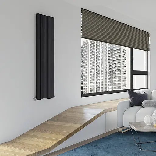 Радіатор дизайнерський Ideale Vittoria 12 7/1800/476 чорний, Чорний - фото 3