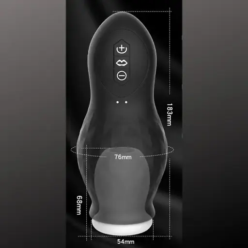 Мастурбатор вакуумный I’MCUM Blow Job 7 режимов вибрации и сосания Синий (IM-FJB243) - фото 2