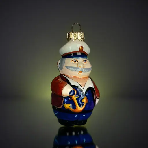 Ялинкова прикраса Різдвяні історії Моряк скло (4820001046373) - фото 3