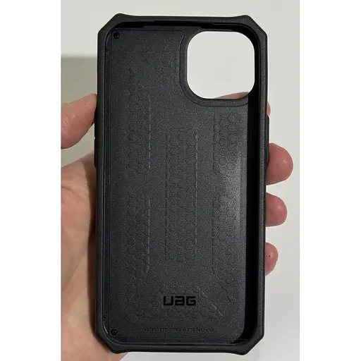 Оригінальний протиударний чохол UAG Monarch для iPhone 13 / iPhone 14 (6.1") Black Leather (113171114040) - фото 8