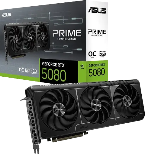 Відеокарта GeForce RTX 5080 16GB Asus Prime OC (PRIME-RTX5080-O16G)
