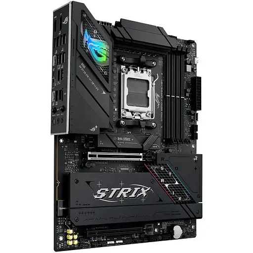 Материнська плата Asus AM5 Rog Strix B850-F Gaming WIFI, B850, 4xDDR5, Int. Video (CPU), 2xSATA3, 4xM.2, 1xPCI-E 5.0 x16, 1xPCI-E 4.0 x16, 2.5Gb, WiFi 7, Bluetooth 5.4, 10xUSB 3.2/6xUSB 2.0, HDMI/DP, ATX - фото 3