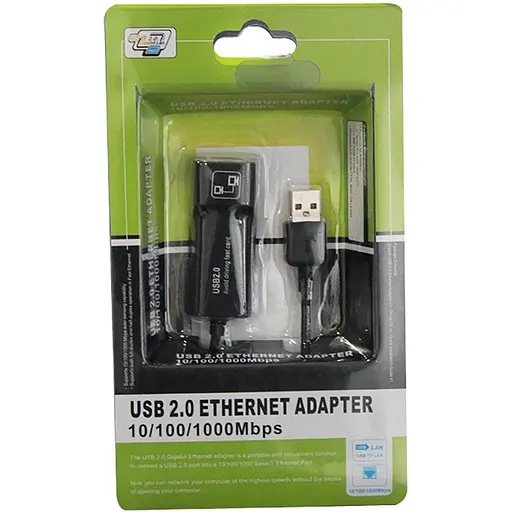 Перехідник USB 2.0 Type-A Ethernet RJ45 100Mb RTL
