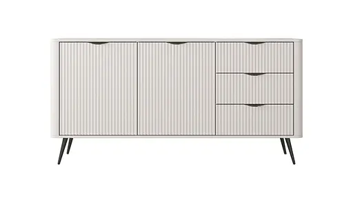 Комод Perfect Home Ланте / Lante 2-дверний з 3 шухлядами і чорними ніжками 2D3S/163 Беж (PFH-091177) - фото 5