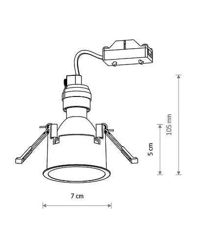 Точковий світильник Nowodvorski 10791 Cup GU10 1x10W IP20 золотий - фото 11