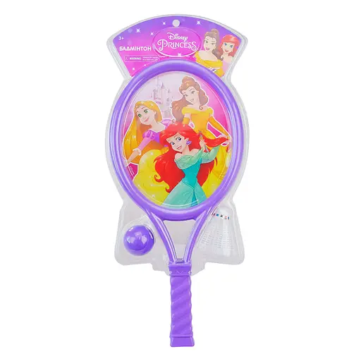 Бадмінтон LR1007 Принцеси Дисней, 2 ракетки+ волан та м'яч на плашетці (6900001623137) - фото 2