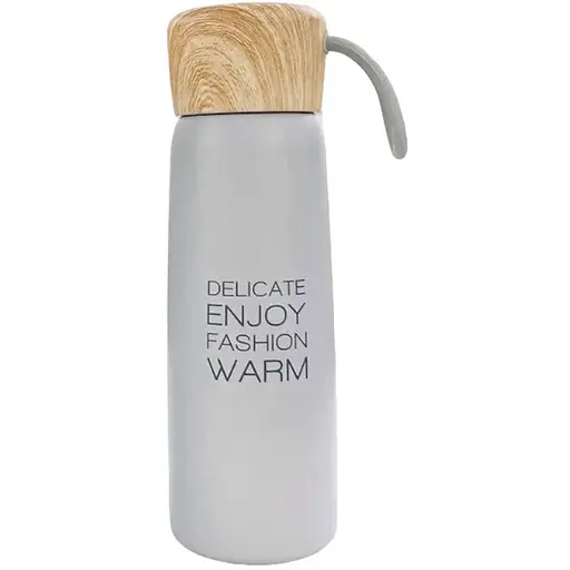 Спортивная бутылка OldBro Enjoy из нержавеющей стали с изолированной колбой grey 500 мл