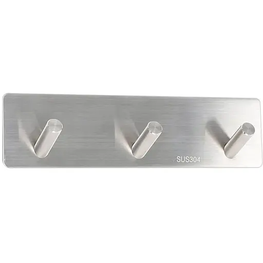 Тримач для рушника на три гачки Platinum 331Gb Нержавіюча сталь - фото 1