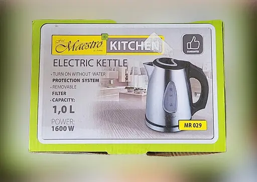 Дисковый металлический электрочайник из нержавеющей стали Maestro 029  - фото 4