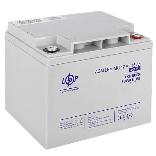 Аккумулятор мультигелевый LPM-MG 12V - 45 Ah - фото 2