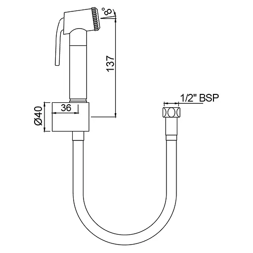 Гигиенический гарнитур Jaquar Allied ALD-CHR-565, Хром - фото 2