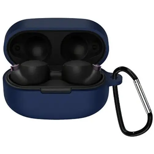 Чехол-накладка DK Silicone Candy Friendly с карабином для Sony WF-1000XM4 (dark blue)