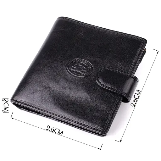 Стильний гаманець унісекс із глянсової натуральної шкіри Tony Perotti 9.6х9.6х2 см acs0032273 - фото 3