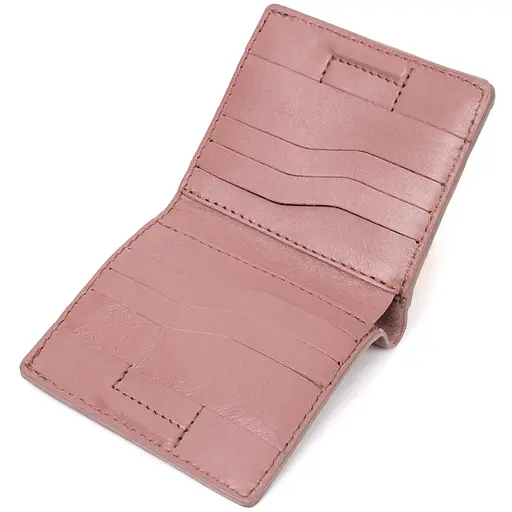 Кожаный женский кошелек Grande Pelle 9.7х10.2х1 см acs0027014 - фото 3