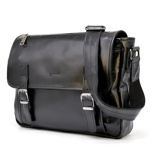 Чоловіча шкіряна сумка через плече TARWA 30.5х24х10 см sum0028176 - фото 1