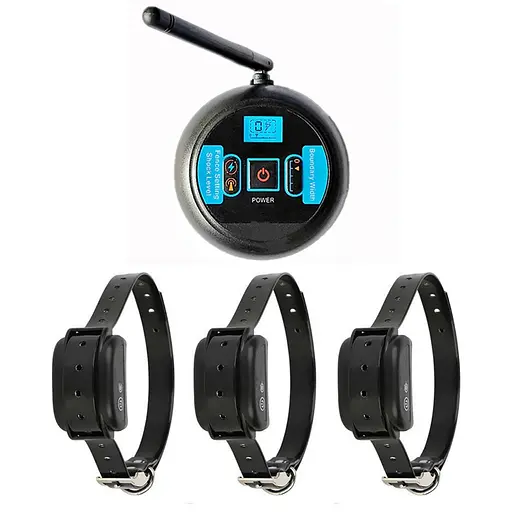 Бездротовий електронний паркан для собак Wireless Dog Fence WDF-600, з 3-ма нашийниками (100823)