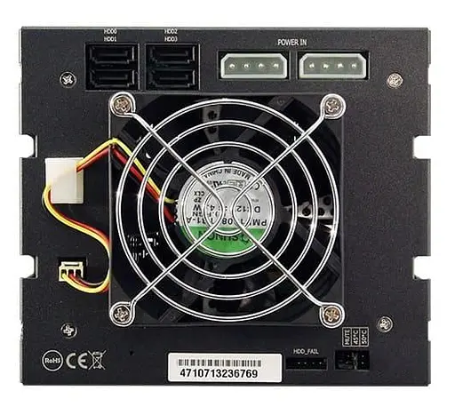 Внешний карман Chieftec SST-3141SAS 3x5.25" - 4x3.5" HDDs Hot-Swap Aluminium (SST-3141SAS) - фото 3