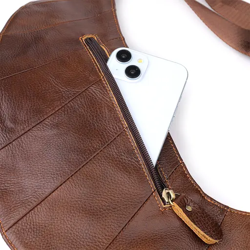 Чоловіча сумка через плече з натуральної шкіри Vintage 15х32х4 см sum0027482 - фото 8