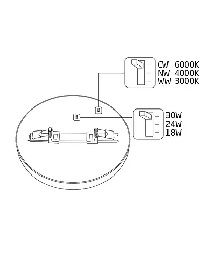 Світильник стельовий Nowodvorski 11358 Multi LED 18W/24W/30W 3000-6000K IP20 білий - фото 8
