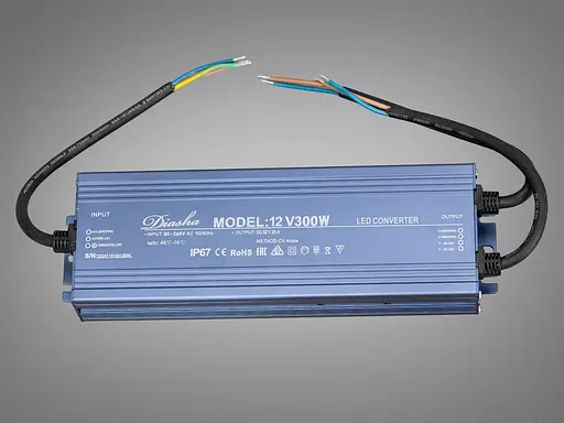 Блок живлення 12 в, для підключення LED стрічки, 300Вт, 25А - фото 2