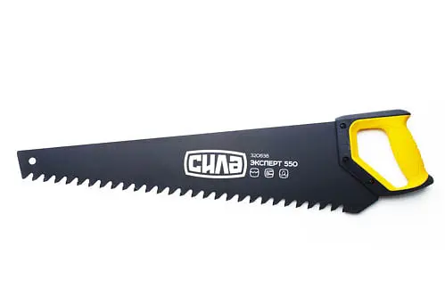 Ножовка по газобетону/пенобетону Сила 550 мм с твердосплавными напайками на зубах - фото 1