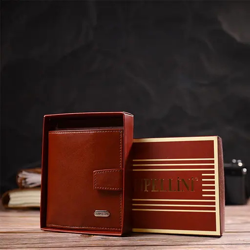 Мужской кожаный кошелек Canpellini 9.7х11х1 см acs0025713 - фото 9