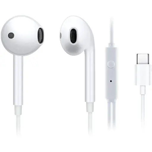 Наушники Vivo проводные со штекером USB-C XE160 разъем Type-C белые - фото 1