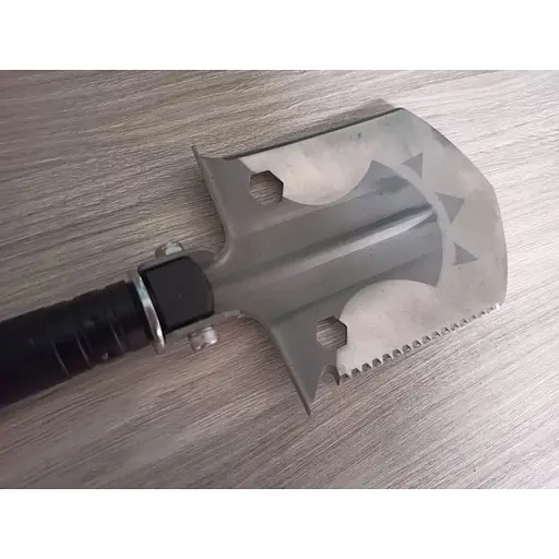 Штыковая лопата складная туристическая стальная пила креса - фото 2