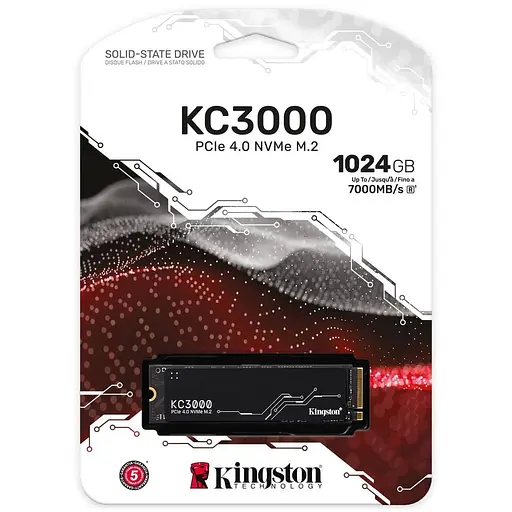 Накопичувач SSD Kingston m.2 NVMe 1Tb KC3000 960 1024 (SKC3000S/1024G) - фото 3