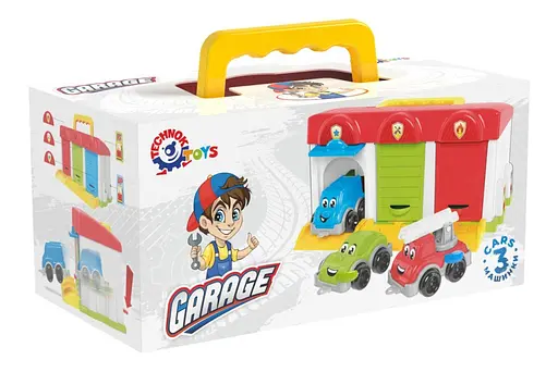 Детский игровой набор "Гараж" ТехноК 8416TXK, 3 машинки - фото 2
