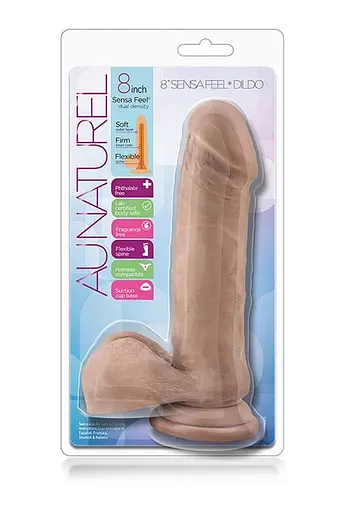 Фалоімітатор Au Naturel Sensa Feel 8 Inch 20.3 см коричневий - фото 2