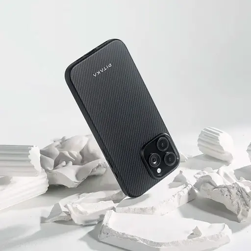 Чохол для телефону Pitaka Military-Grade Protective Case Twill 600D для Apple iPhone 16 Pro Black/Grey KI1601PPA (132154) - фото 3