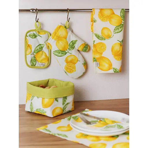 Набір рукавиця та прихватка Прованс Лимончики (43231) - фото 5