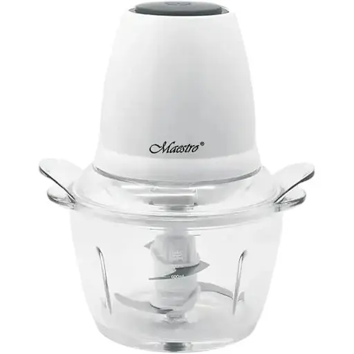 Багатофункціональний міні-блендер подрібнювач Maestro MR-581 чаша 0.8л 300Вт Білий - фото 1