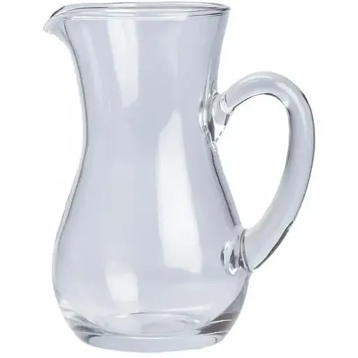Кувшин TS Kitchen из толстого стекла фигурный 300 мл прозрачный HP573