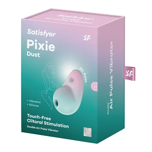 Вакуумний стимулятор клітора з вібрацією Satisfyer Pixie Dust м'ятний - фото 4