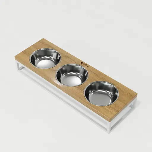 Hollky Base Bar — три миски на підставці (3 × 0,45 л) - фото 3