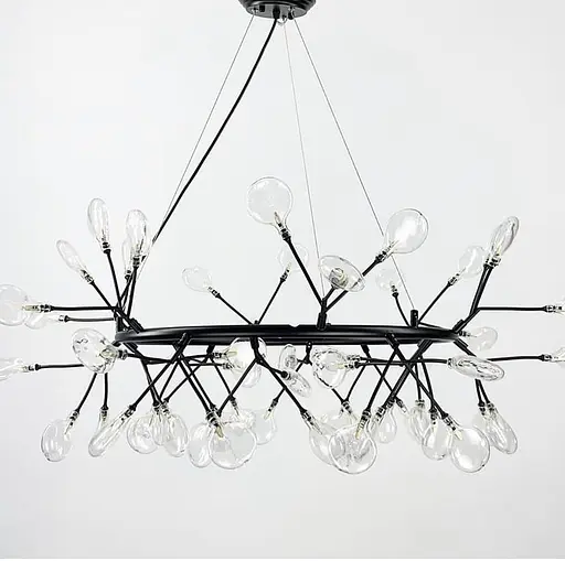 Люстра в естественных условиях в черном корпусе Ст. H 688/54 BK | Line F - фото 1