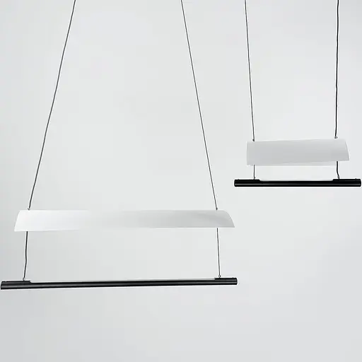 Підвісний світильник 50×19 см | Арт. AA233-590 BK+WT | Line F - фото 2