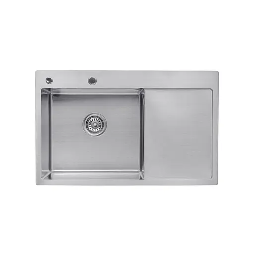 Кухонная мойка Kroner KRP Gebürstet - 7849LHM (3,0/1,0 мм) CV025275, Нержавеющая сталь - фото 1