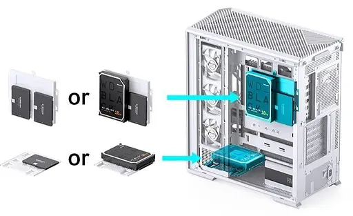 Корпус JONSBO D400 White - фото 11