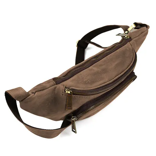 Шкіряна бананка Tarwa 14х36х8 см sum0025665 - фото 5