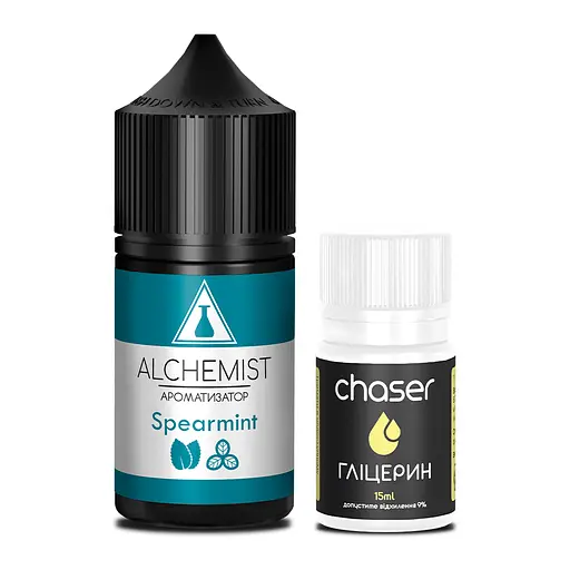 Набор компонентов для самозамеса солевой заправки ALCHEMIST 30 мл Spearmint Мятная Жвачка, 0-50 мг (18095) - фото 2