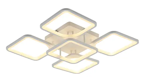 Люстра светодиодная акриловая 6112-5 WT 86W - фото 5