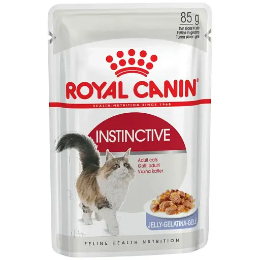 Влажный корм для взрослых кошек Royal Canin Instinctive кусочки в желе 1.02 кг (12 шт. х 85 г) - фото 2