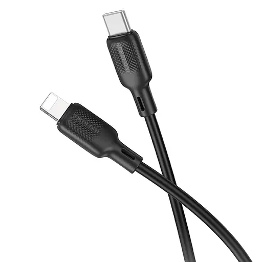 Дата кабель Borofone BX113 Lenny Type-C to Lightning 27W (3m) Black - фото 2