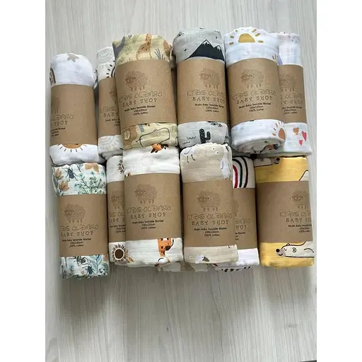 Муслинова дуже якісна пелюшка OldBro Kids 100x120 см - фото 1