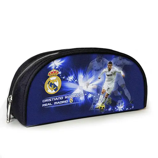 Пенал шкільний з принтом Кріштіану Роналду 23х10х8 см дитячий для дівчинки, хлопчика (3905)
