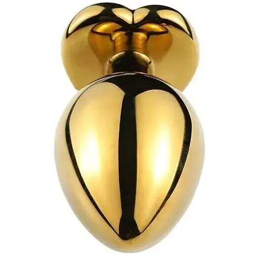 Анальна пробка з кристалом SKN-MG47 (розмір M), Золотий / Сиреневый - фото 3